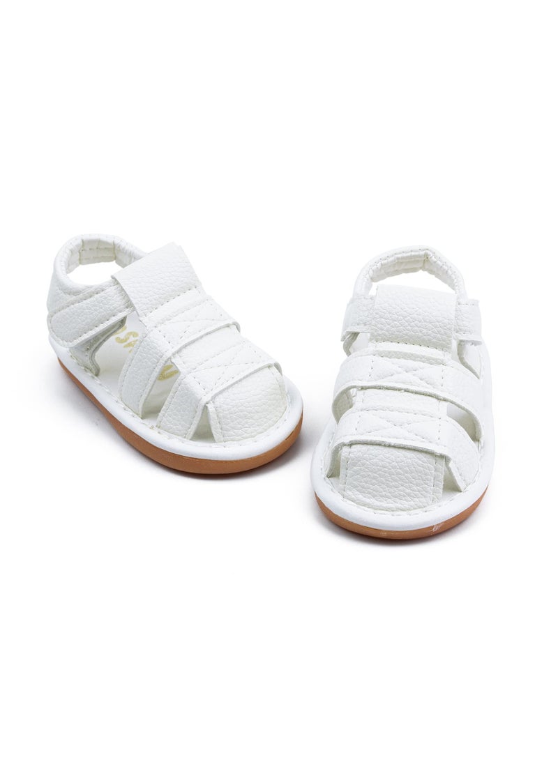 Generic Baby Boys Girls Squeaky Sandals Non-Slip Soft Rubber Sole Closed Toe Infant Summer Outdoor Shoes Toddler First Walkers  - Image 1