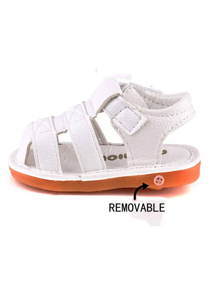 Generic Baby Boys Girls Squeaky Sandals Non-Slip Soft Rubber Sole Closed Toe Infant Summer Outdoor Shoes Toddler First Walkers  - Image 4