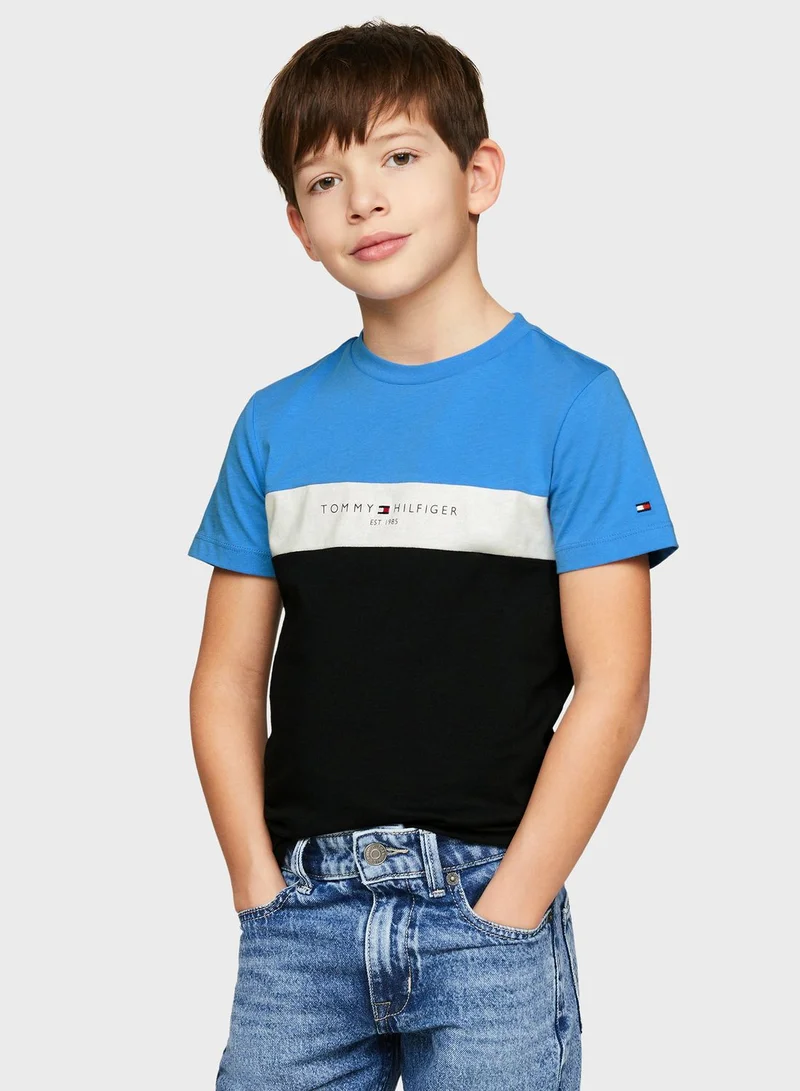 TOMMY HILFIGER Kids Color Block T-Shirt