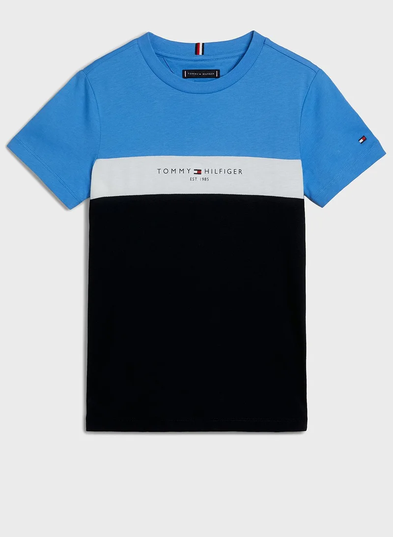 TOMMY HILFIGER Kids Color Block T-Shirt