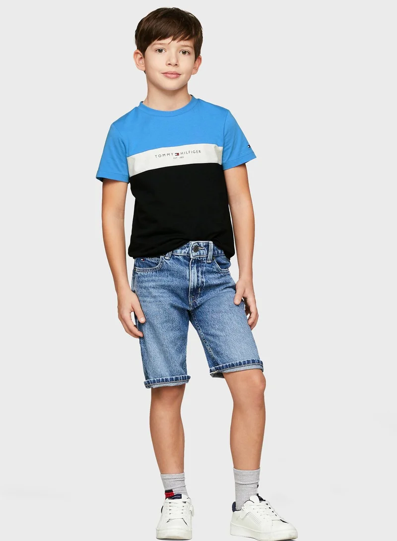 TOMMY HILFIGER Kids Color Block T-Shirt