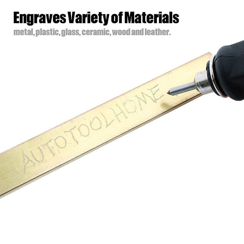 AUTOTOOLHOME أوتوتول هوم 10 قطع نصائح النقش بت كربيد نقطة فوهة لأداة دوارة النقاش الكهربائي النقش على المعدن الخشب PVC البلاستيك - Image 4