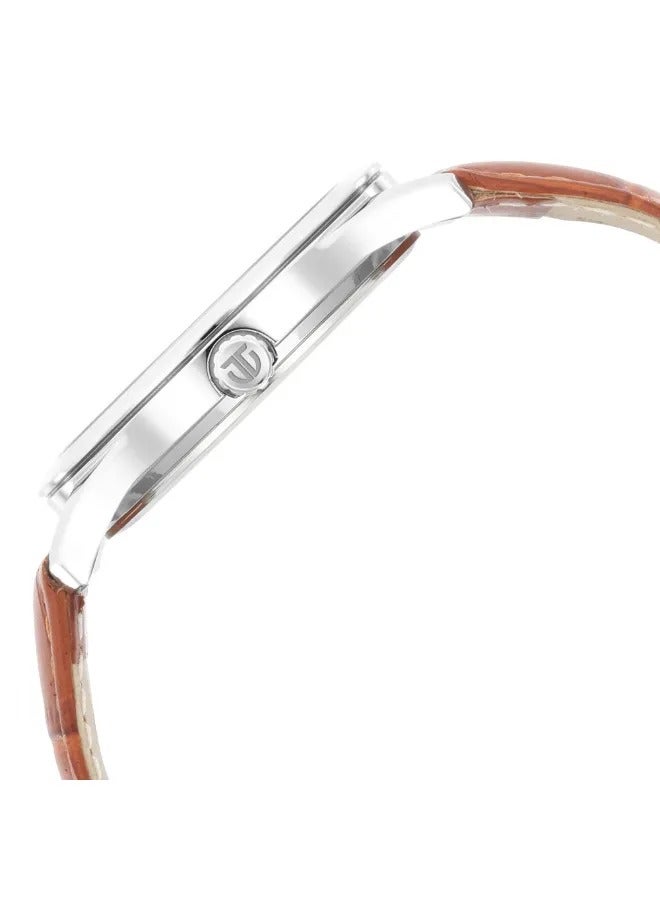 TITAN Men's Analog Round Shape Leather Wrist Watch - 1823SL04 - 47.3 Mm - Image 4