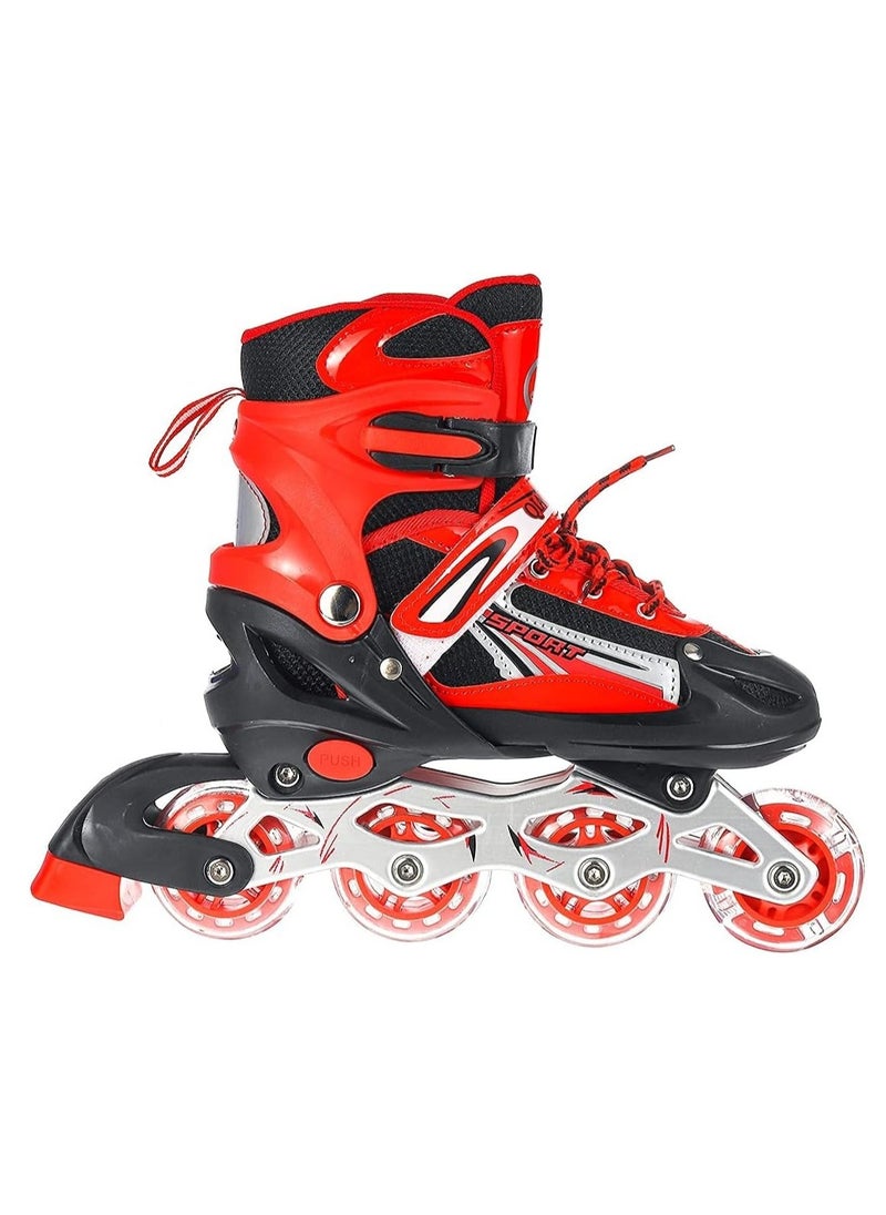 Adjustable Perfect Inline Skate Shoes With LED Flash