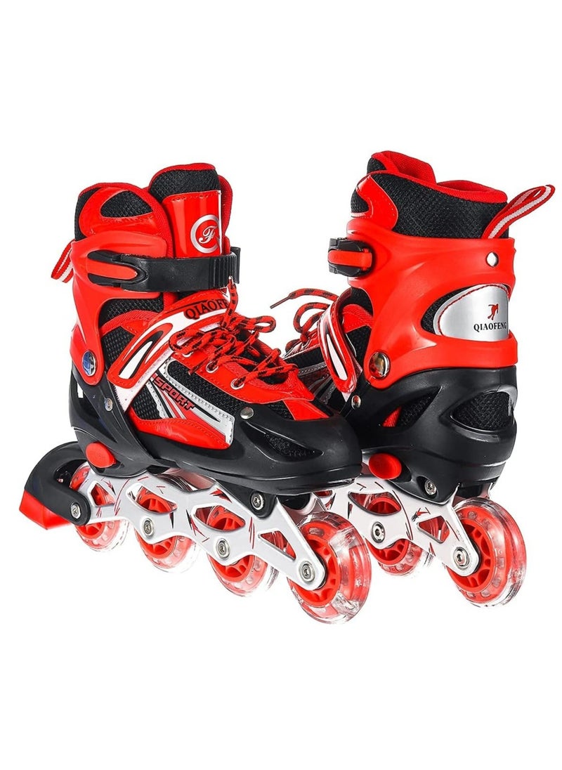 Adjustable Perfect Inline Skate Shoes With LED Flash