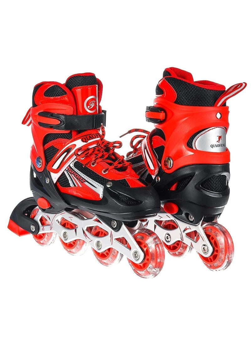 Adjustable Perfect Inline Skate Shoes With LED Flash