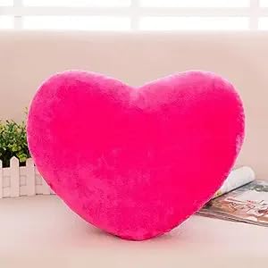 VAISHNO Vaishno Cute Plush Heart Pillow Cushion Throw Pillows Gift for Girl FriendsChildrenValentines Day Fit for Living RoomBedroomDining RoomOffice and SofaCarsChairsPink - Image 1
