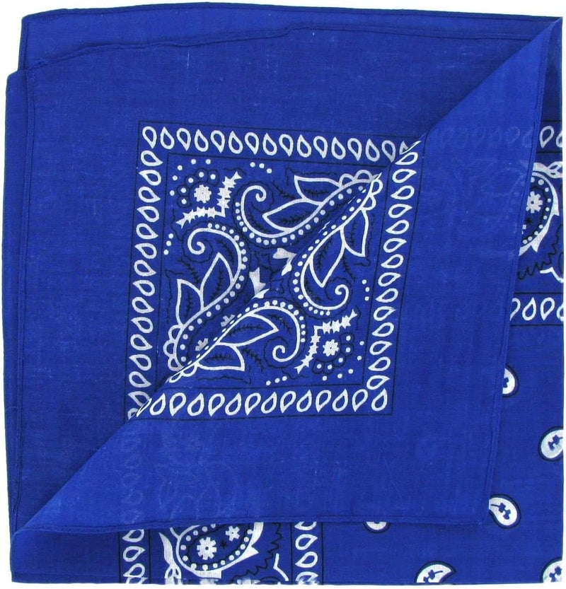 Boolavard 1s, 6s, 9s or 12 Pack Cowboy Bandanas Bandana with Original Paisley Pattern - Image 2