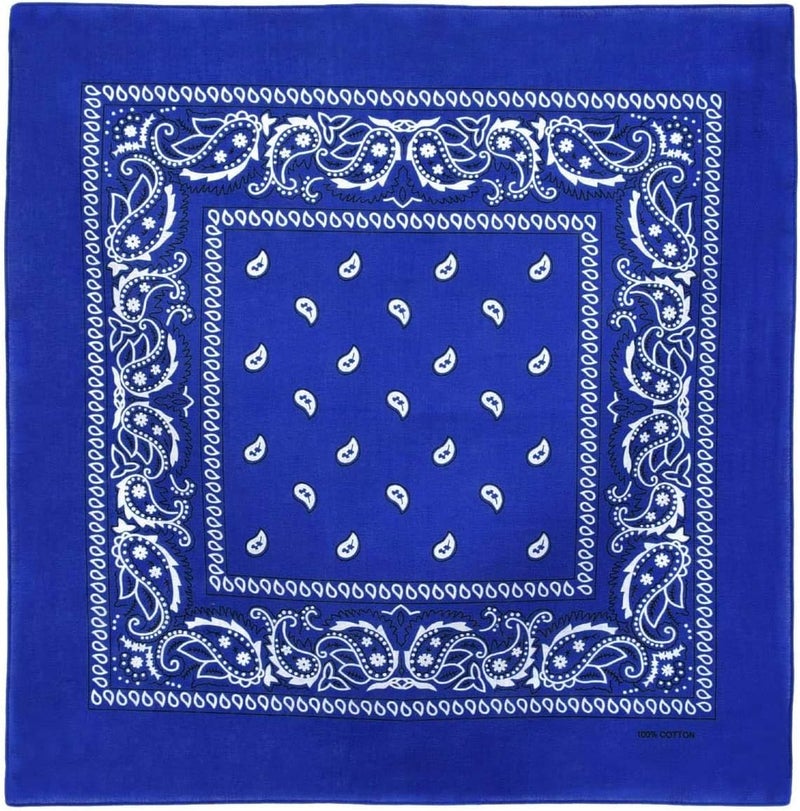 Boolavard 1s, 6s, 9s or 12 Pack Cowboy Bandanas Bandana with Original Paisley Pattern - Image 4