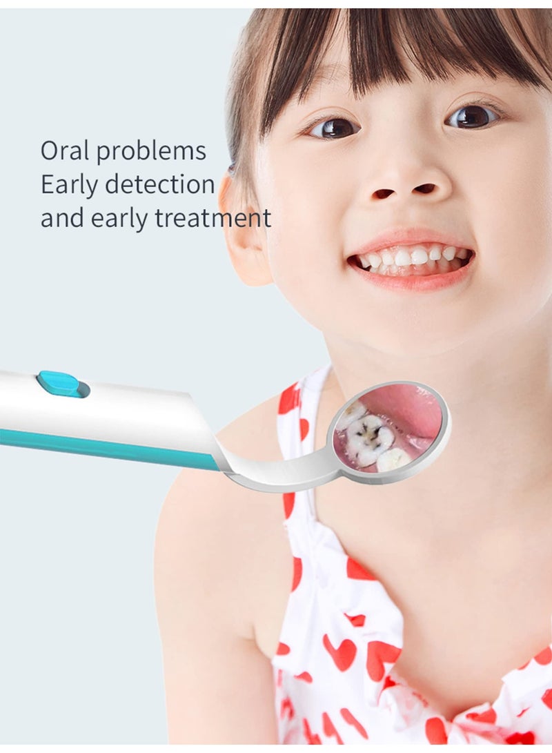 شابية مرآة أسنان مزودة بضوء، مرآة أسنان، مرآة أسنان مضادة للتآكل، مرآة فحص الأسنان مزودة بضوء LED للعناية بالفم والأسنان، مجموعة أدوات العناية بالفم والأسنان - Image 4