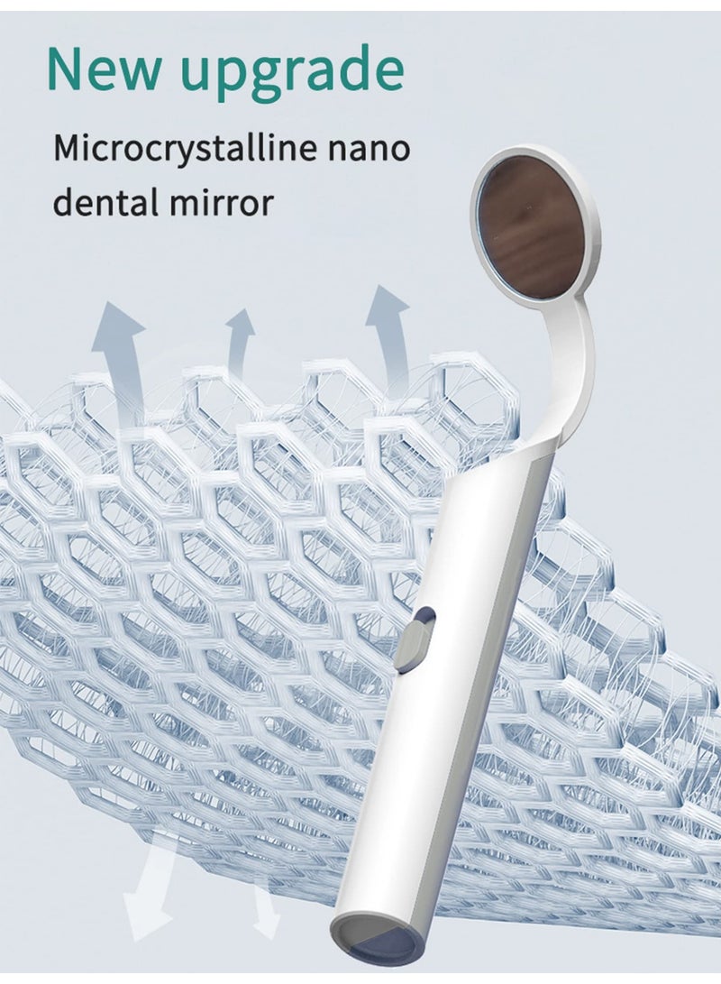 شابية مرآة أسنان مزودة بضوء، مرآة أسنان، مرآة أسنان مضادة للتآكل، مرآة فحص الأسنان مزودة بضوء LED للعناية بالفم والأسنان، مجموعة أدوات العناية بالفم والأسنان - Image 5