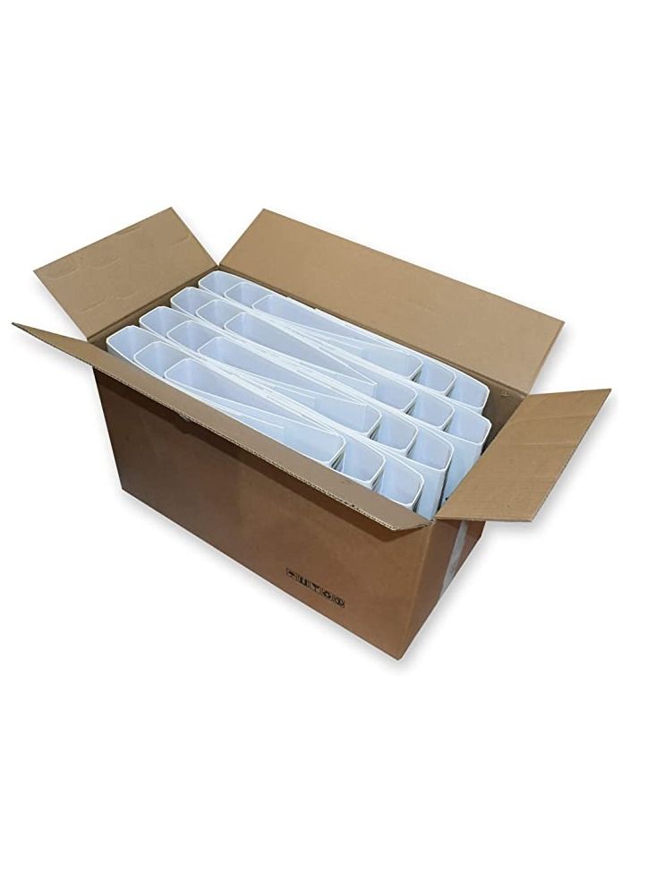 FIS مجموعة FIS من 24 قطعة ملف صندوق A4 بآلية ثابتة أبيض/أصفر - Image 1