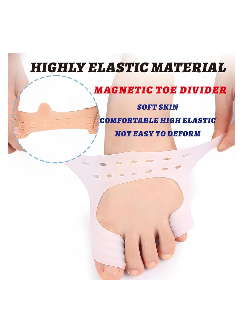 Generic - Big Toe Valgus Orthotics, Bunion Corrector, Metatarsal Pads, Gel Toe Separators, Bunion Corrector Cushion, Toe Spacers, Ball Of Foot Cushions, Soft&Breathable, Idea for Hammer Toe - Image 1