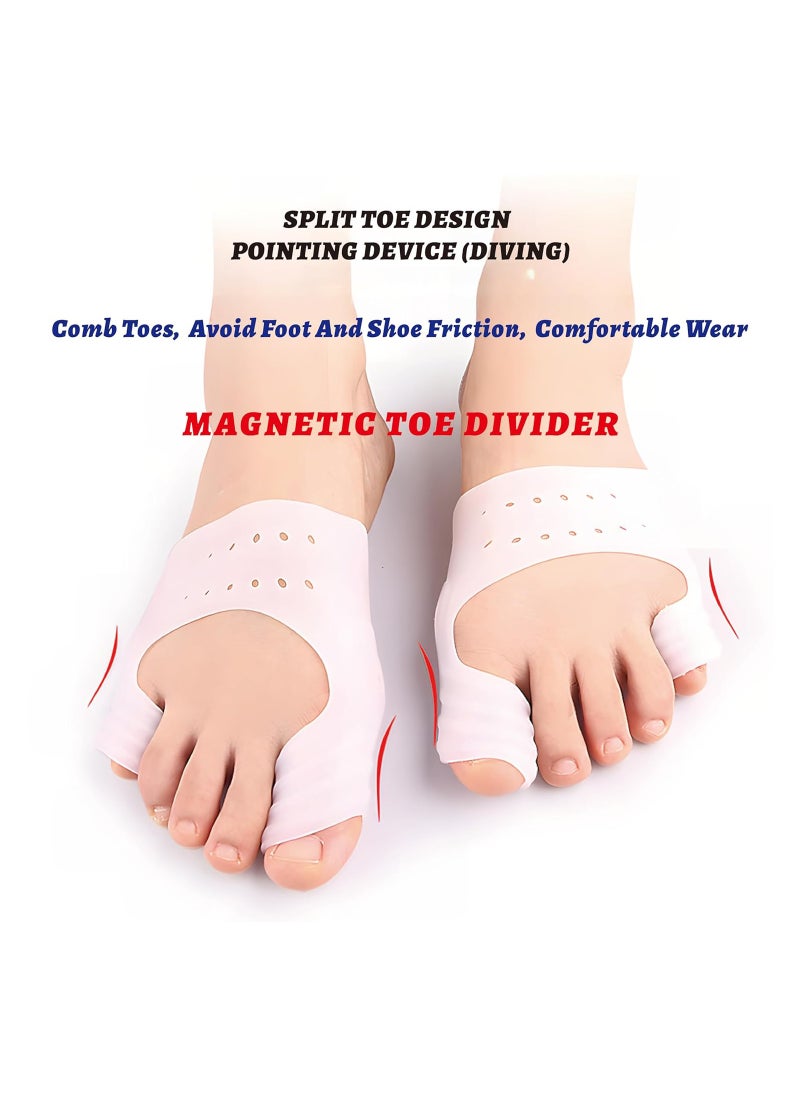 Generic - Big Toe Valgus Orthotics, Bunion Corrector, Metatarsal Pads, Gel Toe Separators, Bunion Corrector Cushion, Toe Spacers, Ball Of Foot Cushions, Soft&Breathable, Idea for Hammer Toe - Image 1