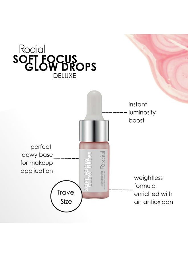 Rodial Soft Focus Glow Booster Drops 0.3 Deluxe fl oz, Illuminating Skin Serum with Glycerin and Antioxidants, Perfectioning and Smoothing Dewy Makeup Base, Weightless Formula - Image 4