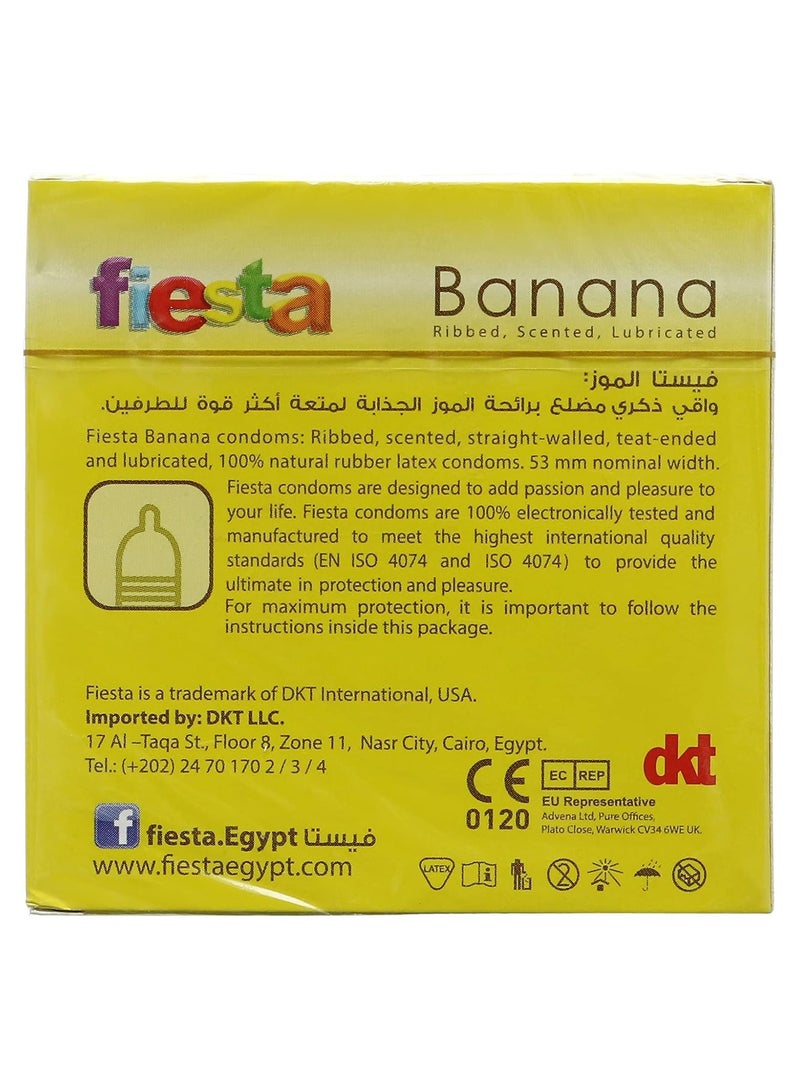 Fiesta Banana Condom For Men - Image 2
