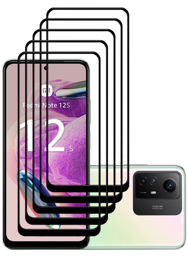 ACLIX 5 Pieces Antistatic ESD Dustproof Premium Quality High Definition Tempered Glass Screen Protector Designed For Xiaomi Redmi Note12S - Image 1