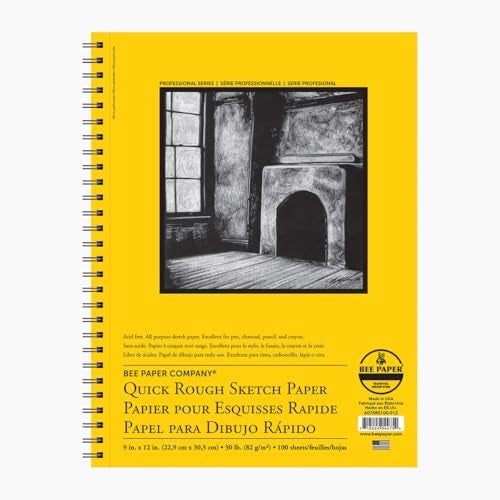 Bee Paper Company Bee Paper - 8"x 10" Quick Rough Sketch Paper Pad, 100 Sheets - Image 3