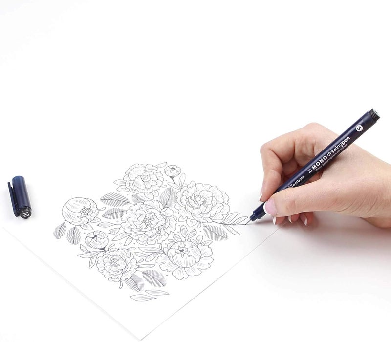 Tombow Tombow 66403 MONO Drawing Pen 3Pack Create Precise Detailed Drawings with Three Tip Sizes  01 03 and 05  - Image 4