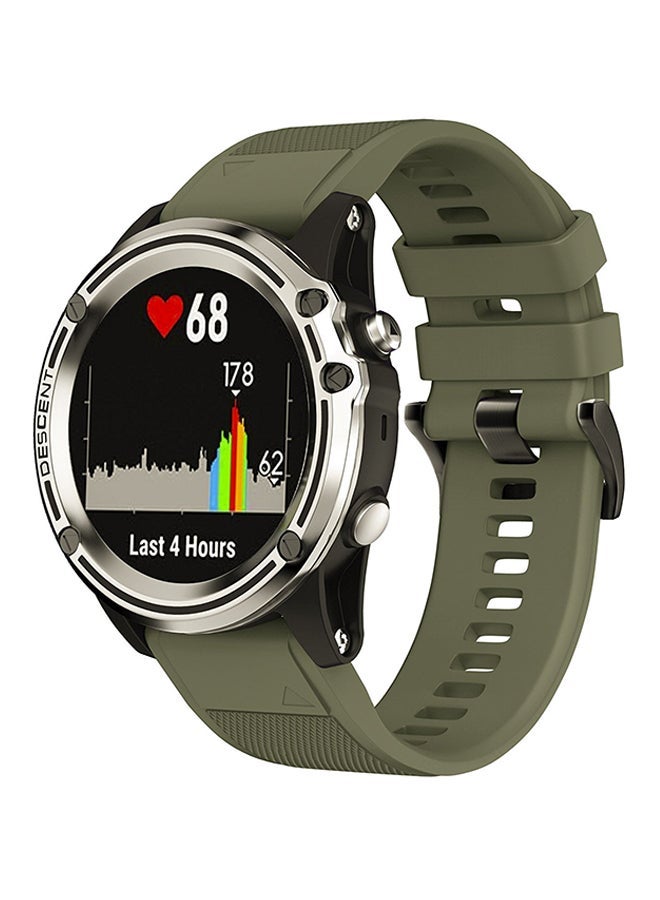 NIBEMINENT Replacement Smart Watch Band For Garmin Fenix 5X/3/3HR GPS Army Green - Image 4