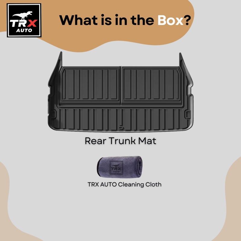  تي ار اكس اوتو سجادات أرضية سيارة TRX AUTO ثلاثية الأبعاد لسيارة تويوتا لاند كروزر LC300 من 2021 إلى 2025 مجموعة من 5 قطع مع سجادة صندوق السيارة (سجادة صندوق LC300) - Image 3