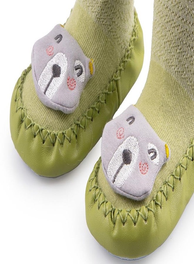 جوارب وأحذية قطنية ناعمة للأطفال من ريتشمن للجنسين، مناسبة للمواليد الجدد والفتيات الصغيرات، مضادة للانزلاق وجيدة التهوية، أحذية كاجوال أنيقة ومرنة، حذاء المشي الأول للأطفال الصغار في الأماكن المغلقة والمفتوحة (69، 12-18 شهرًا) - Image 3