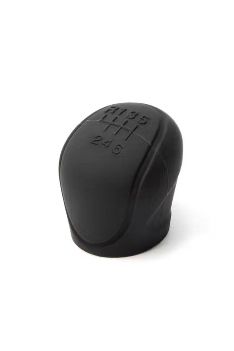 Black Car Silicone Gear Shift Knob Cover Gear Shift Non-Slip Grip Handle Protective Covers Manual 5