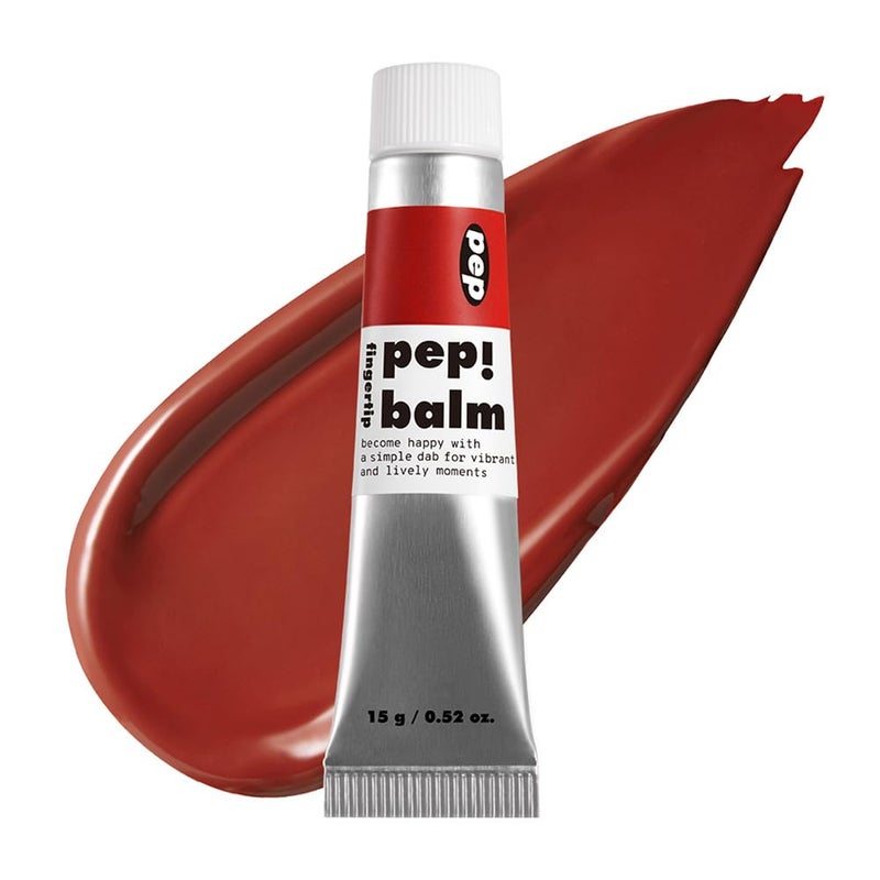 I'M MEME Lip and Cheek Tint - PepBalm 001 Recharger | Wtih Shea Butter, Gift, Liquid Blush, Travel-Friendly, Highly Pigmented, Non-Drying, Sheer Balm Gross Tint, 0.52 Oz - Image 1