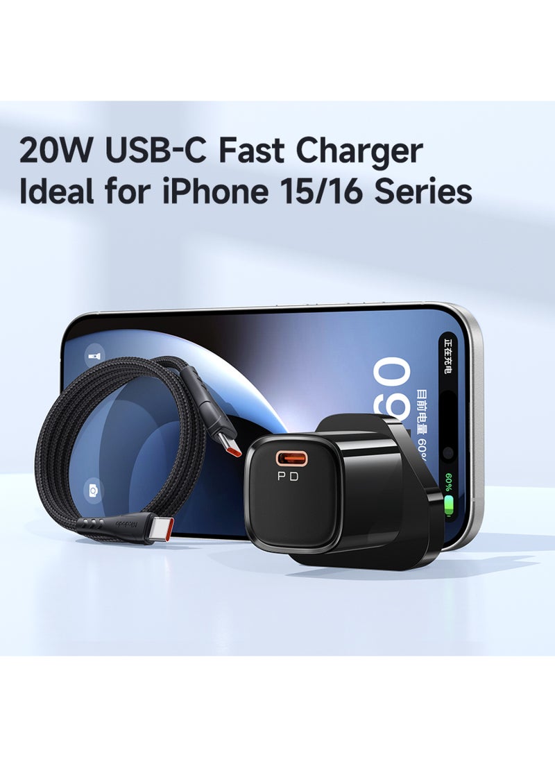 مكدودو Mcdodo شاحن سريع نانو 20 واط PD USB-C (قابس بريطاني) - Image 2