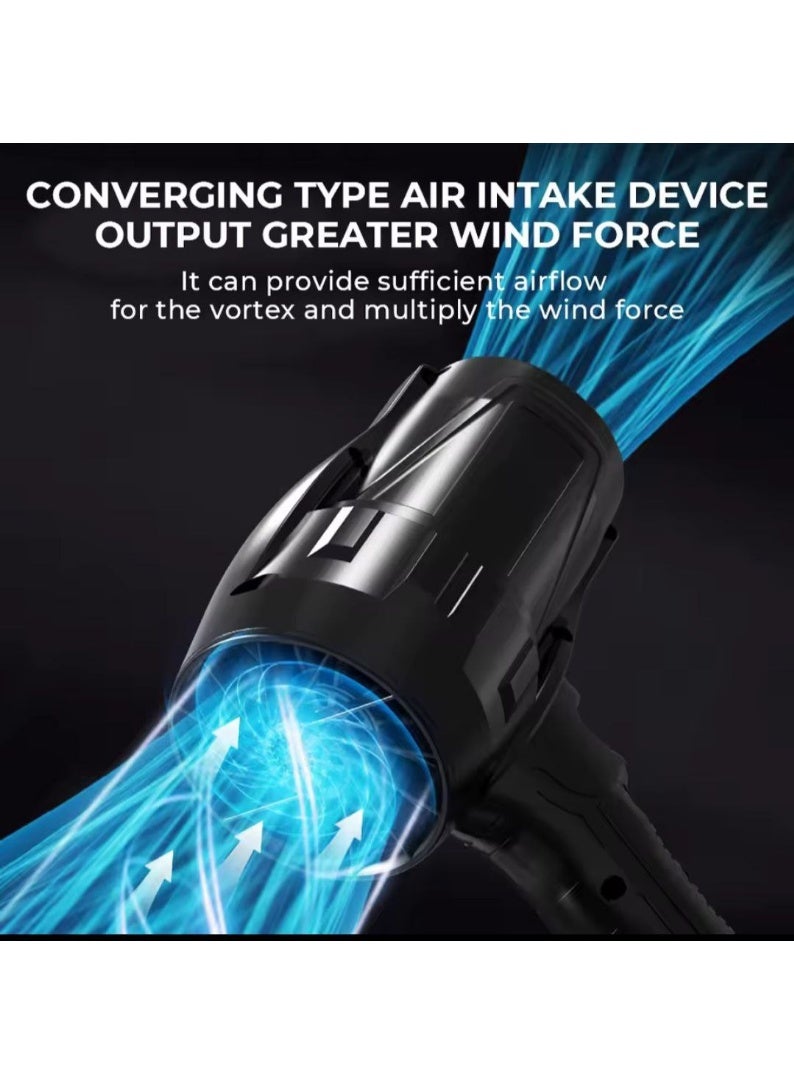 Jet Dry Mini Blower, 24V Turbo Cordless Leaf Blower, Lightweight Body, Turbine Motor for High-Speed Dust/Leaf Clearing​ Portable for Garden, Patio, Car & Camping (Big Turbojet) - 24V Cordless Portable Electric Air Blower - 12000 RPM Turbo Power for Car Cleaning and Drying, Multi-Purpose Air Dryer with Rechargeable Lithium Battery Ideal for Cleaning Dust, Leaves, and Grills - Image 4