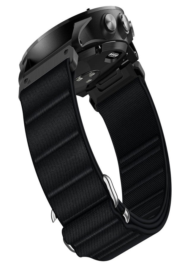 Suitisbest 22mm Quickfit Nylon Bands Compatible for Garmin Watch Band Fenix 5/Fenix 6/Fenix 7/Fenix 8 Fenix E 47mm/Fenix 5 Plus/Fenix 6 Pro/Fenix 7 Pro/Forerunner 935 - Image 1