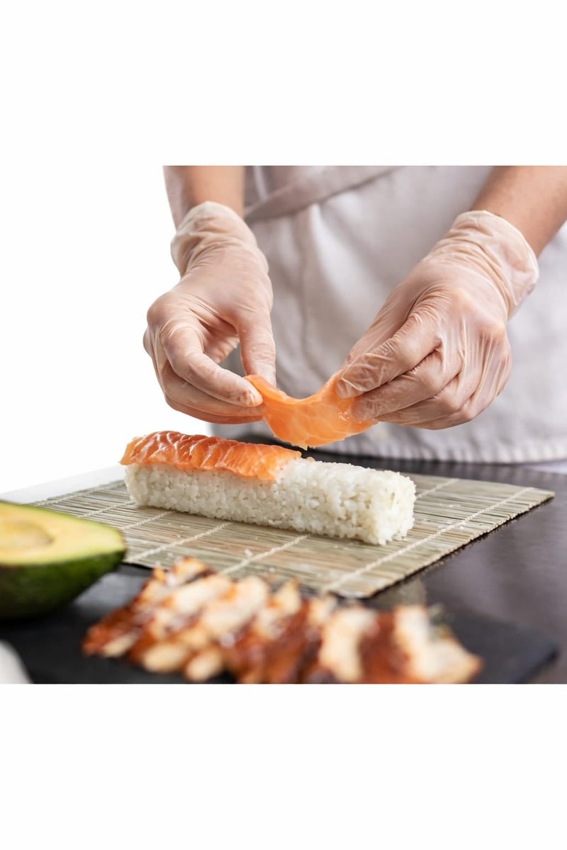 TouchFlex Disposable Vinyl Exam Gloves Large Powder Free Medical Grade Gloves for Cleaning, Food Handling & Medical Use Latex Free Protective Gloves Box of 100 - Image 5