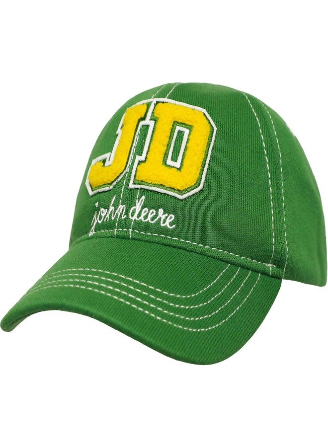 John Deere Toddler Cap Embroidered Varsity Baseball Cap Fits Ages 2-5 - Image 1