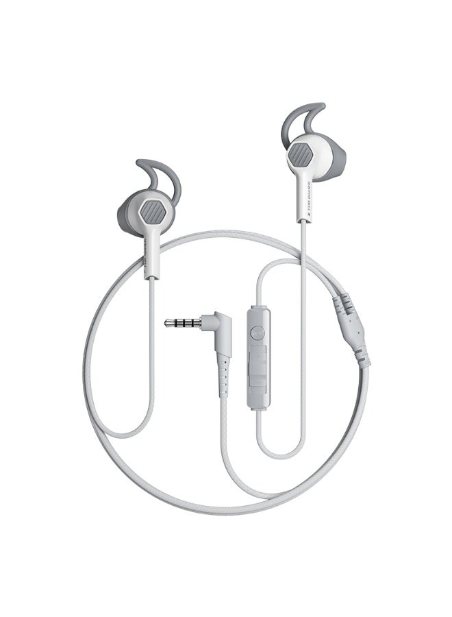 Plextone G27 Wired Gaming Headset 3.5mm Elbow for Easy Use Semi-In-Ear with Microphone Cyberpunk Design and Precise Sound Tangle-Free Kevlar Wire Ultra Durable Grey - Image 1