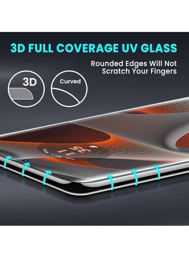 Generic - Infinix Zero 30 /Infinix Zero 40 Screen Protector Tempered Glass,3D Curved Edge High Definition 9H Hardness Case Friendly Full Glue Screen Protector For Infinix Zero 40 (UV Clear) - Image 1