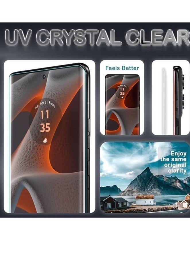 Generic - Infinix Zero 30 /Infinix Zero 40 Screen Protector Tempered Glass,3D Curved Edge High Definition 9H Hardness Case Friendly Full Glue Screen Protector For Infinix Zero 40 (UV Clear) - Image 1