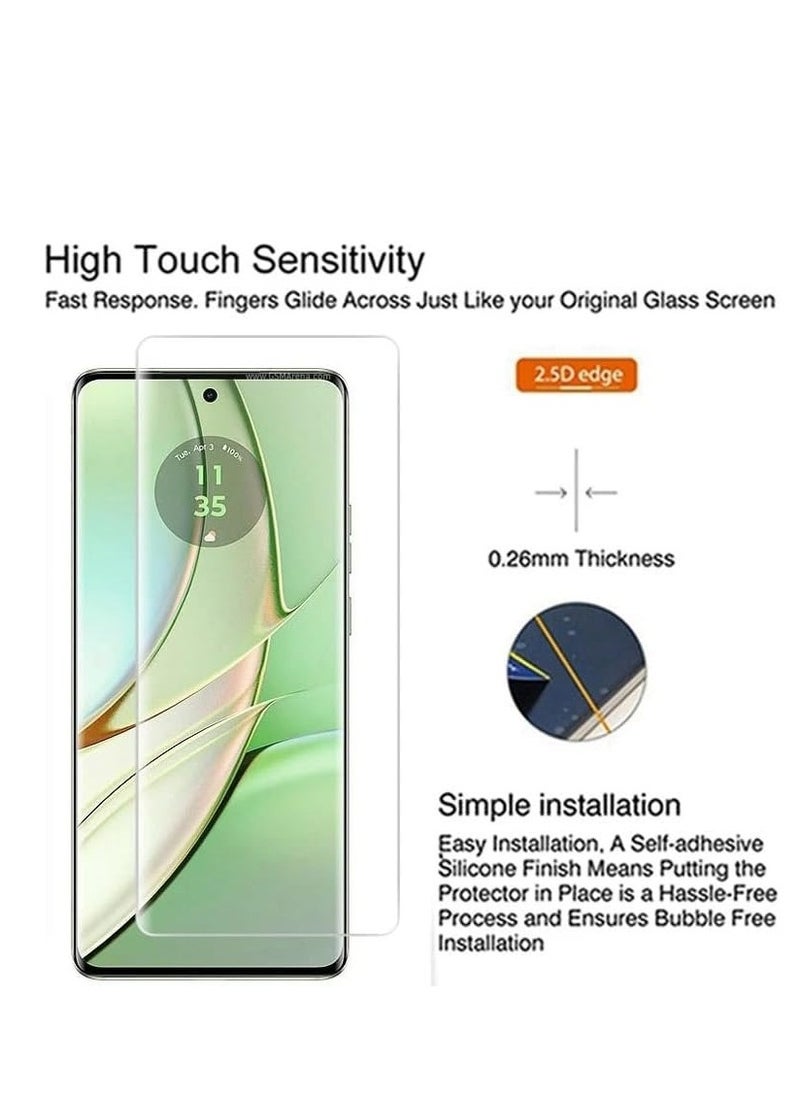 Generic - Infinix Zero 30 /Infinix Zero 40 Screen Protector Tempered Glass,3D Curved Edge High Definition 9H Hardness Case Friendly Full Glue Screen Protector For Infinix Zero 40 (UV Clear) - Image 1