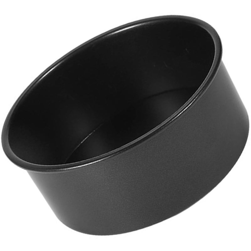 6 Inch Removable Bottom Nonstick Cake Pan Black Stainless Steel Baking Mold - Image 2