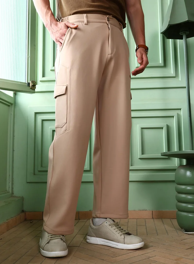 كامبوس سوترا بنطلون رجالي كاجوال بقصة مستقيمة وخصر مطاطي