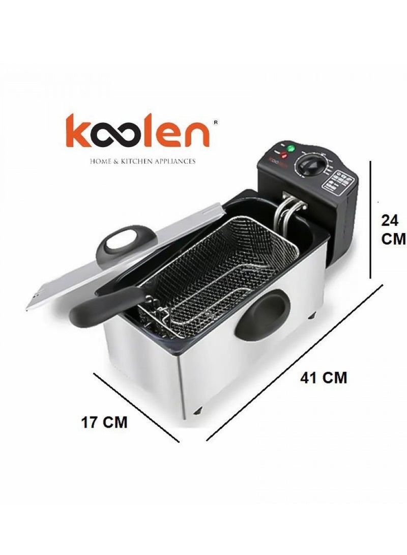 KOOLEN Electric Deep Fryer 3 L 2000 W 816102004 Silver - Image 2
