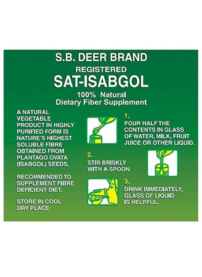 S.B. DEER BRAND - Deer Brand Isabgol Psyllium Husk 100g - Image 1