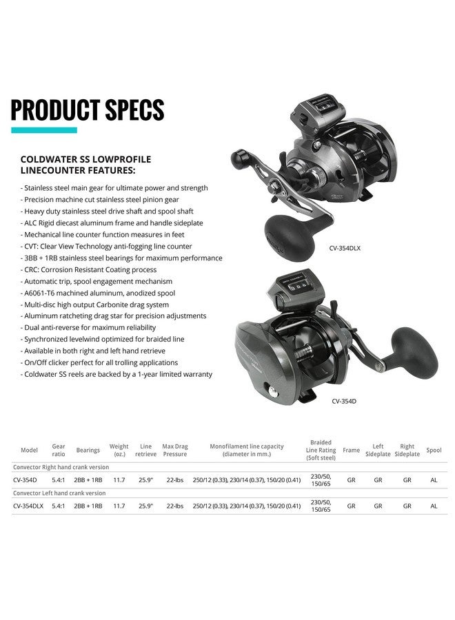 أوكوما بكرات OKUMA ذات الحمل الحراري المنخفض 3Bb+1Rb 5.4:1، متعددة، مقاس واحد - Image 2