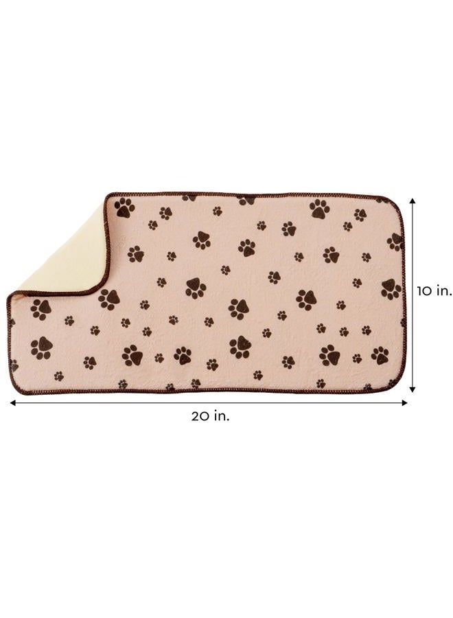 Kitchen Basics Microfiber Pet Bowl Feeding Mat, Anti-Skid and Absorbent, 10 Inch x 20 Inch - Image 3