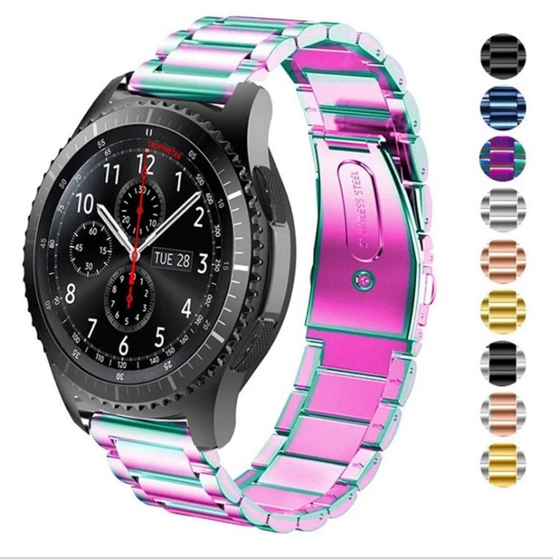 Bluejw Fashion Classic Replacement 304 Stainless Steel Smart Watch Strap with Quick Release for Samsung Galaxy Watch – Durable, Adjustable, and Easy to Install - Image 3