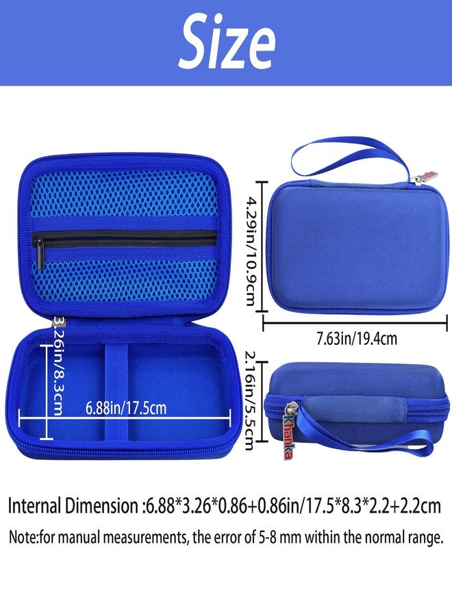 khanka Hard Travel Case Replacement for RG40XX H Retro Handheld Game Console,Case Only. (Blue) - Image 5