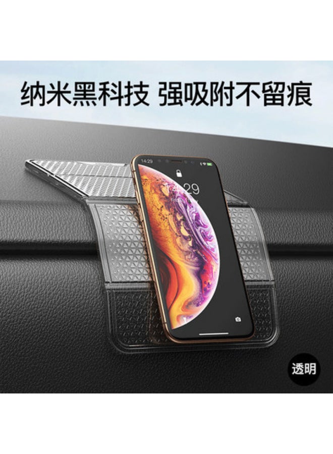 Multi-functional Folding Car Mobile Phone Bracket Navigation Silicone Anti-slip Mat Small Objects Fixed Stickers Car Storage Mat