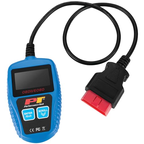 Performance Tool W2976 Universal Multilingual CAN OBDII Scanner Tool (for Check Engine Light, Diagnostics & Emission Readiness Status) - Image 1