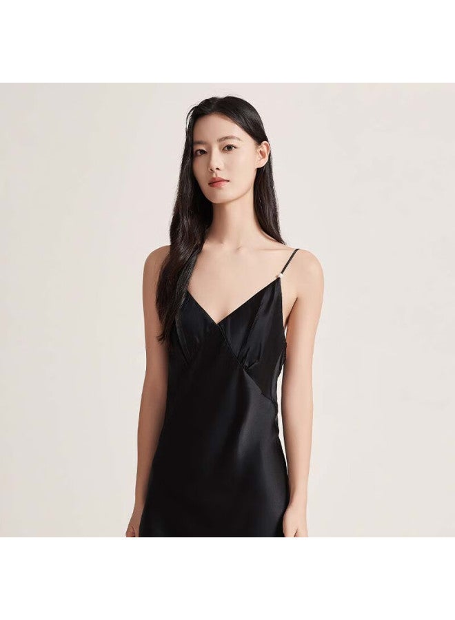 Wanshili Silk Camisole Nightgown, Mulberry Silk Wearable Loungewear For Women, Silk Sleepwear For Holidays And Gifting - Liuyu