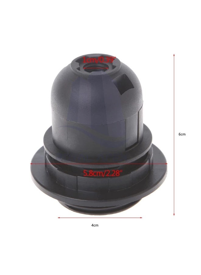 Royal Apex Lamp Base Adapter E27 4A Light Bulb Lamp Holder Pendant Screw Cap Socket Vintage Black 250V  - Image 2