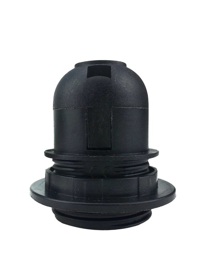Royal Apex Lamp Base Adapter E27 4A Light Bulb Lamp Holder Pendant Screw Cap Socket Vintage Black 250V  - Image 1